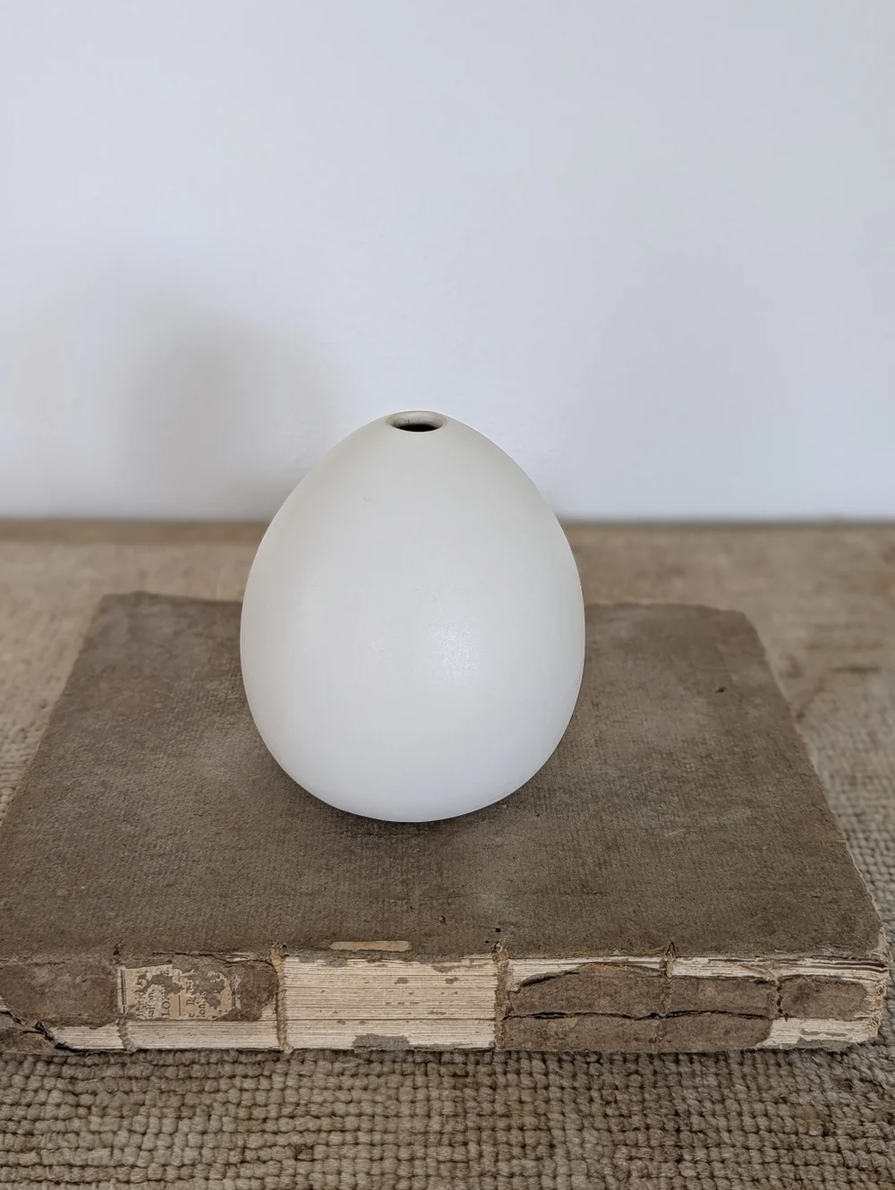 West Elm White Minimalist Bud Vase